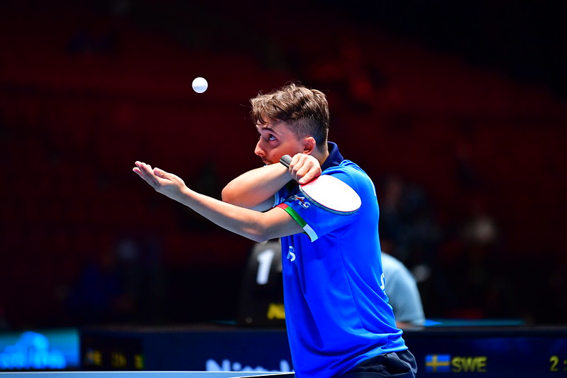Campionati Europei a squadre di Malmö 2023 Andrea Puppo al servizio