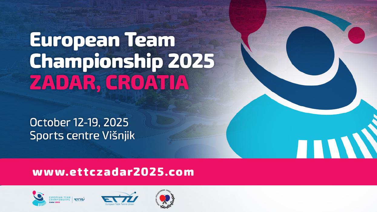 Campionati Europei a squadre di Zadar 2025 logo