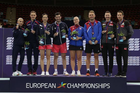 Campionati Europei di Monaco di Baviera 2022 podio del doppio misto