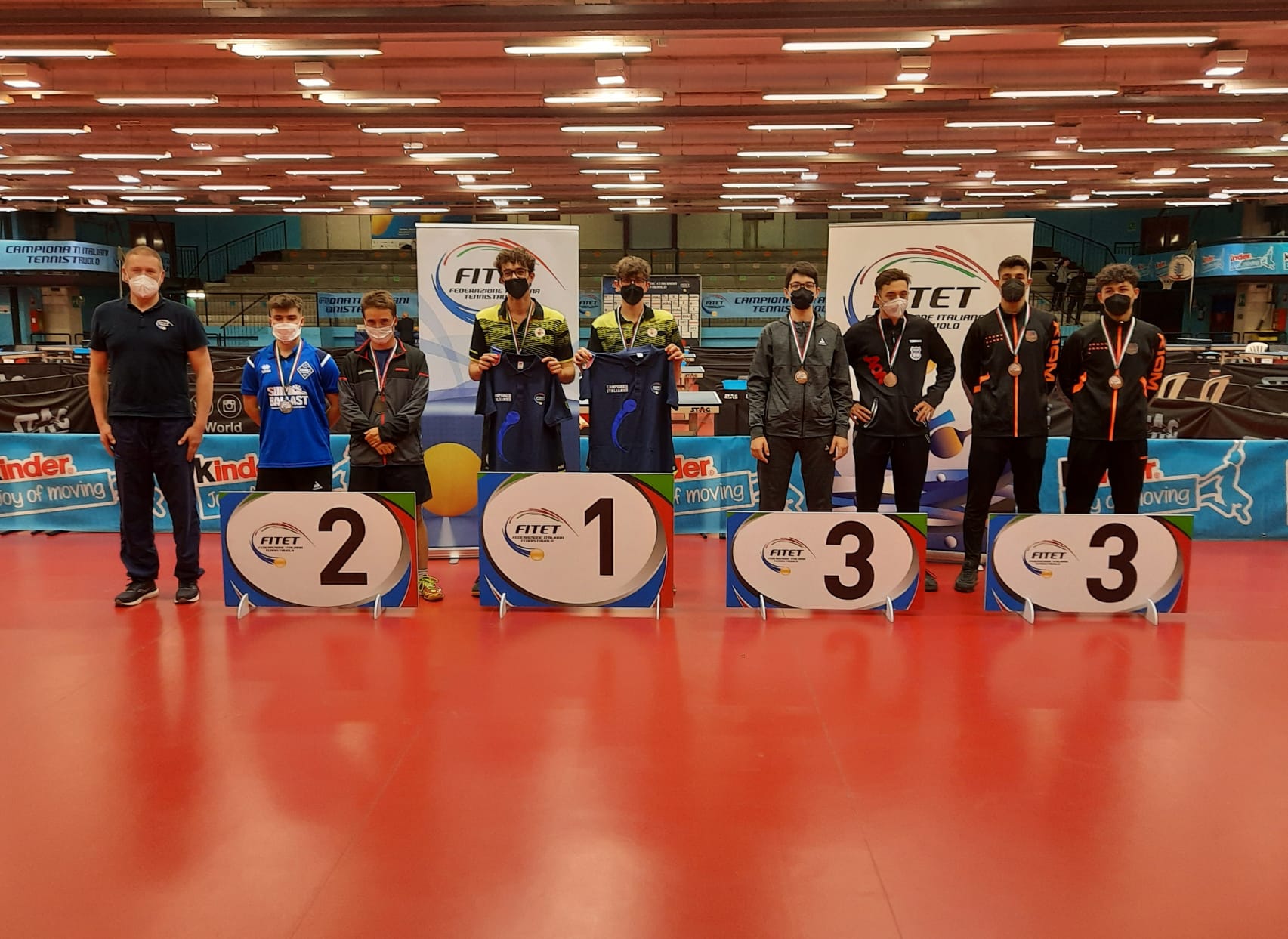 Campionati Italia Giovanili 2022 podio doppio maschile Under 19