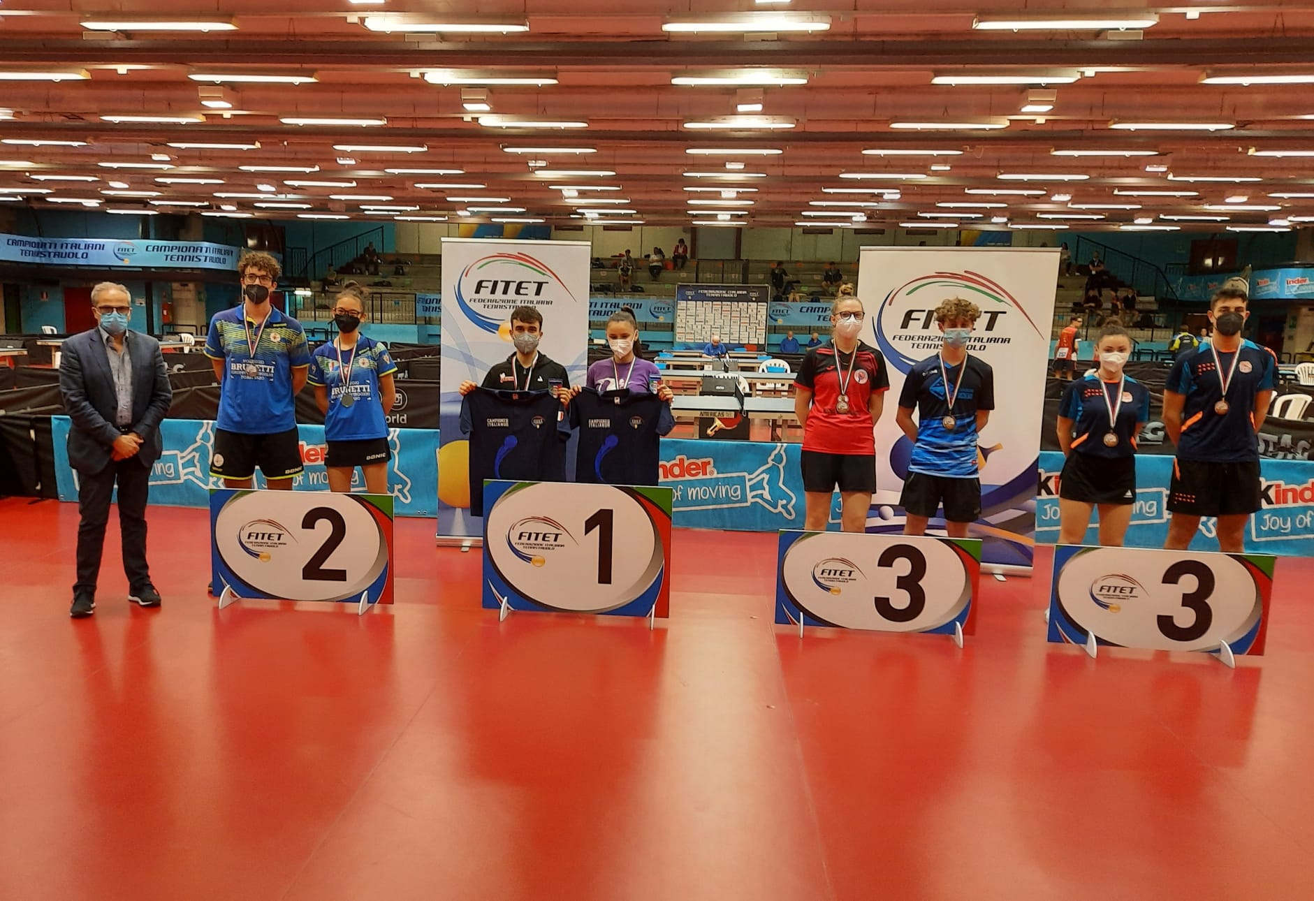 Campionati Italia Giovanili 2022 podio doppio misto Under 19