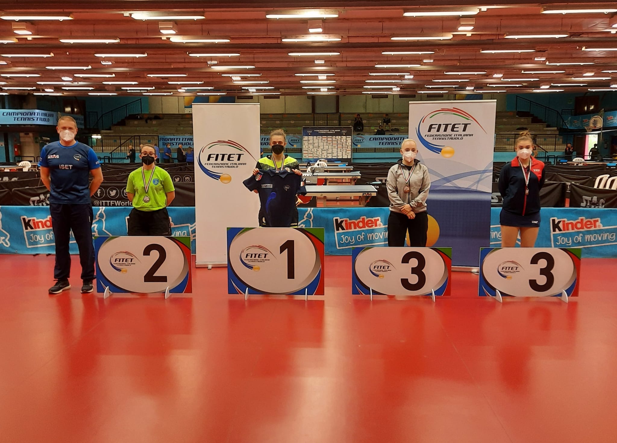 Campionati Italia Giovanili 2022 podio singolare femminile Under 19