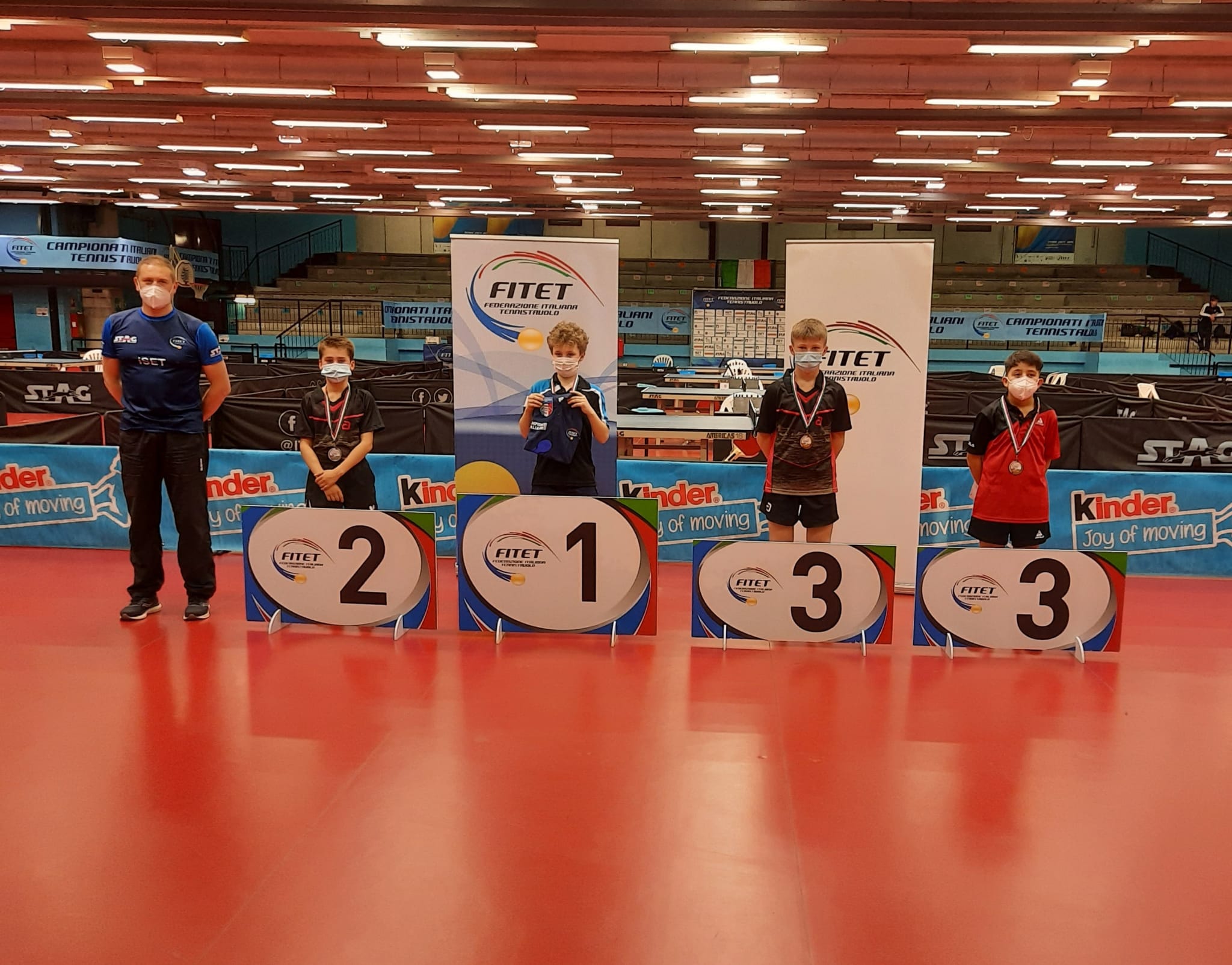 Campionati Italia Giovanili 2022 podio singolare maschile Under 13