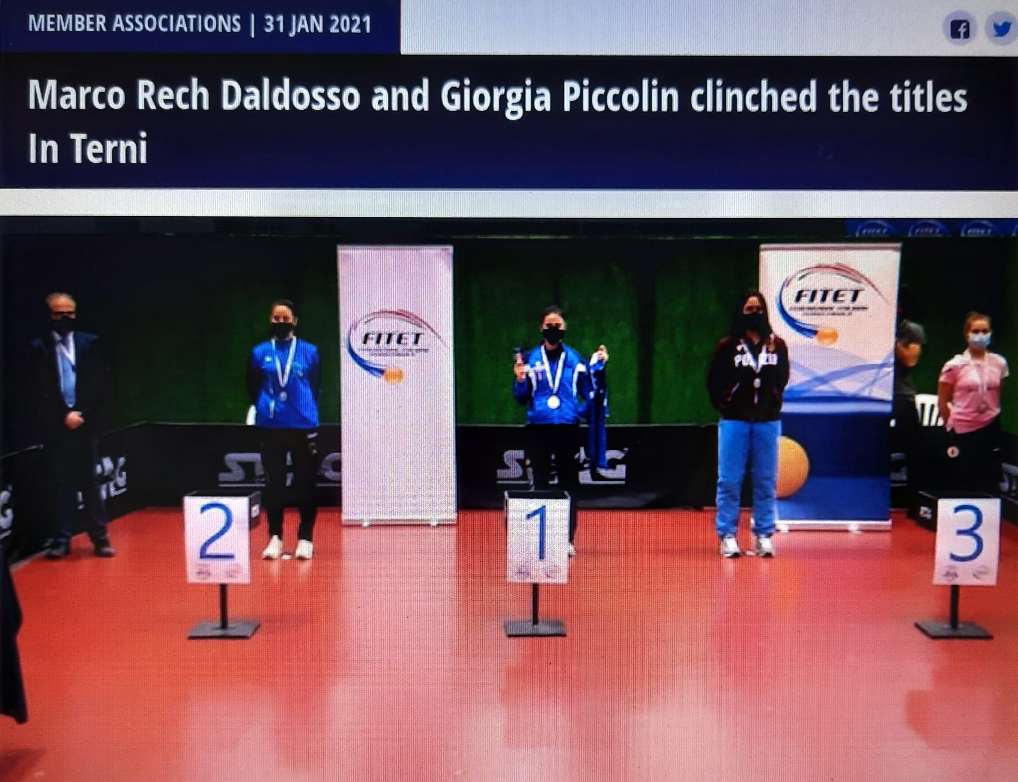 Campionati Italiani Assoluti 2021 sul sito della ETTU