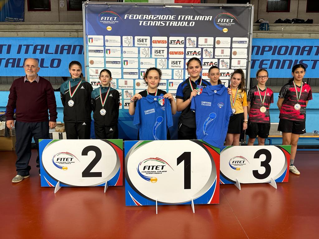 Campionati Italiani Giovanili 2023 podio a squadre Under 13 femminile