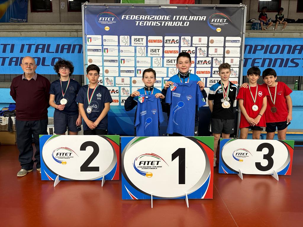 Campionati Italiani Giovanili 2023 podio a squadre Under 13 maschile