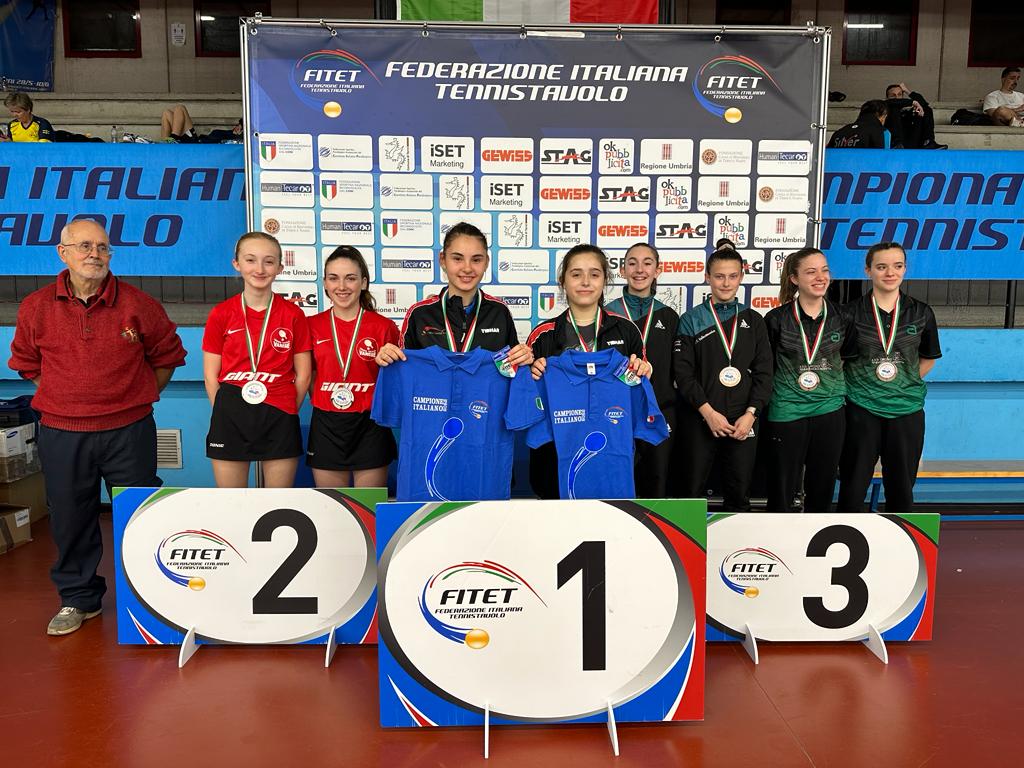 Campionati Italiani Giovanili 2023 podio a squadre Under 15 femminile