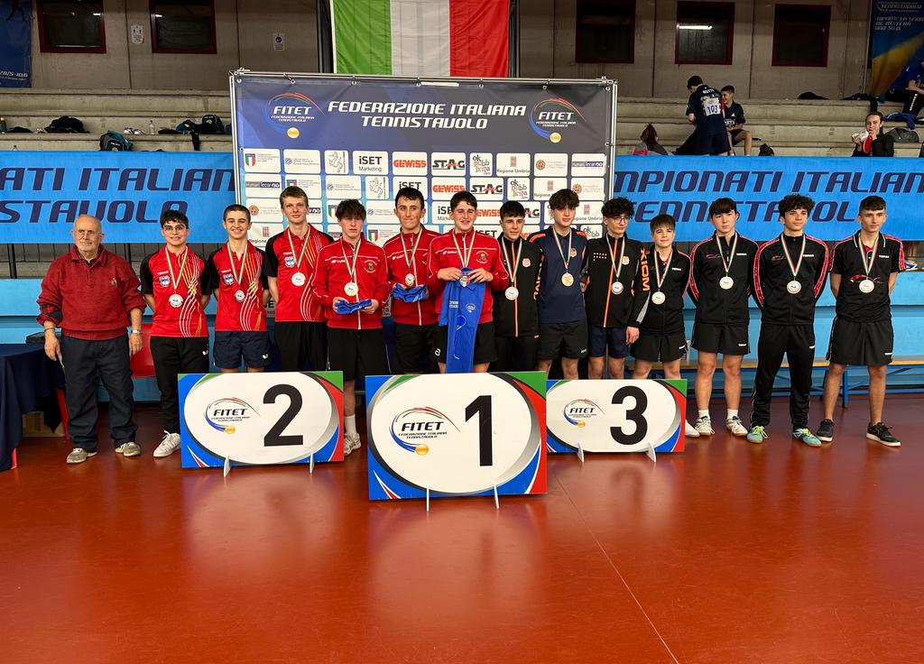 Campionati Italiani Giovanili 2023 podio a squadre Under 17 maschile