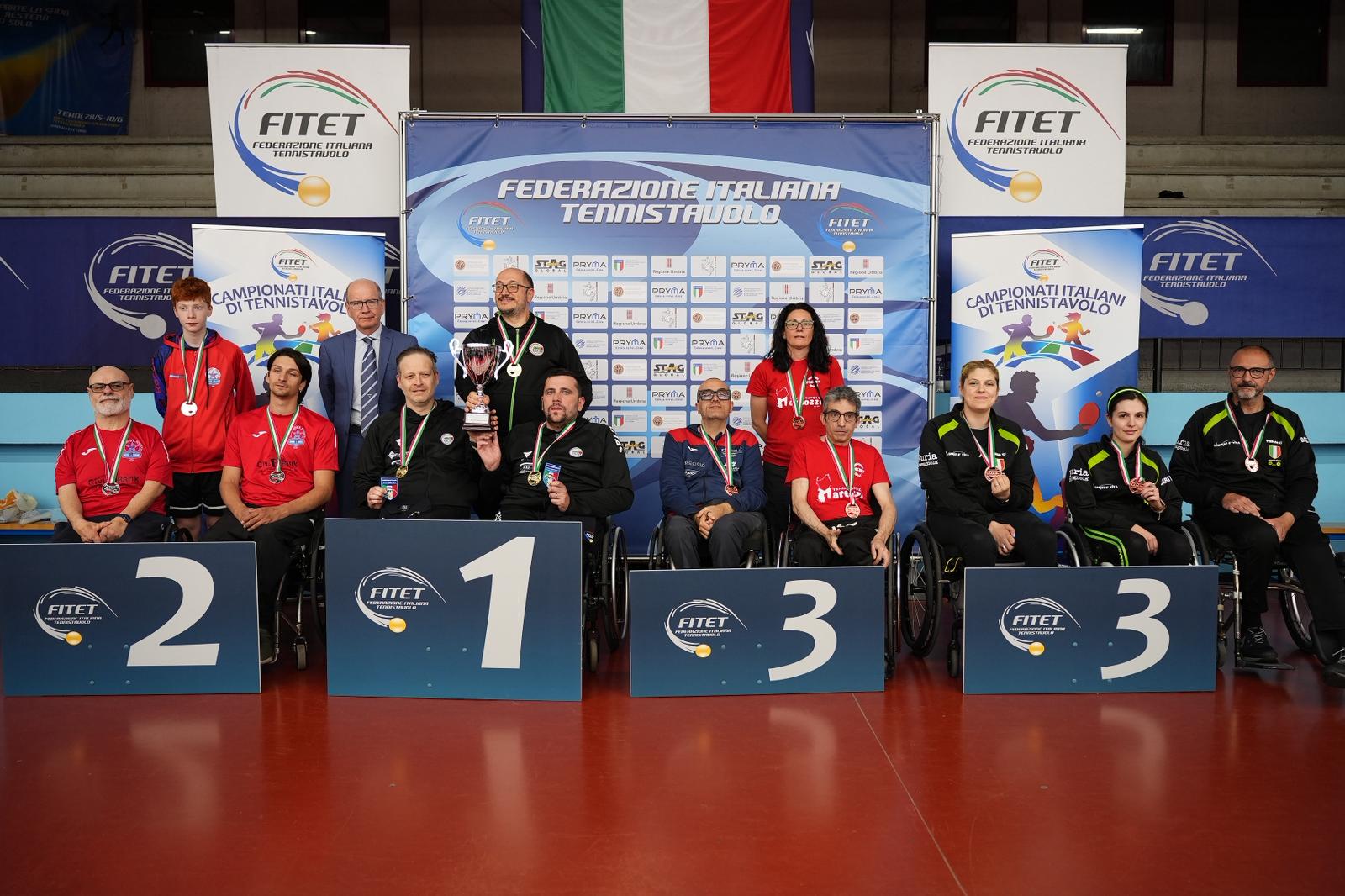 Campionati_Italiani_Giovanili_2026_podio_della_gara_a_squadre_paralimpica_di_classe_1-5