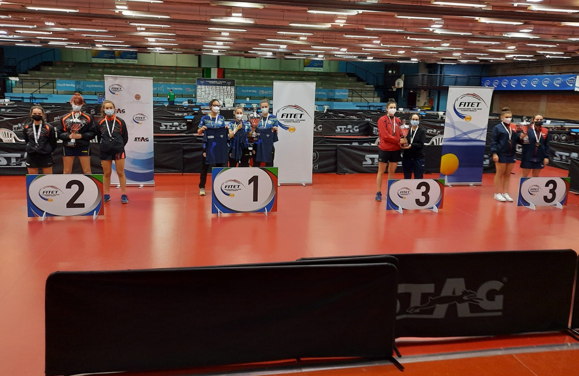 Campionati Italiani Giovanili Juniores e Under 21 2021 podio a squadre juniores femminile