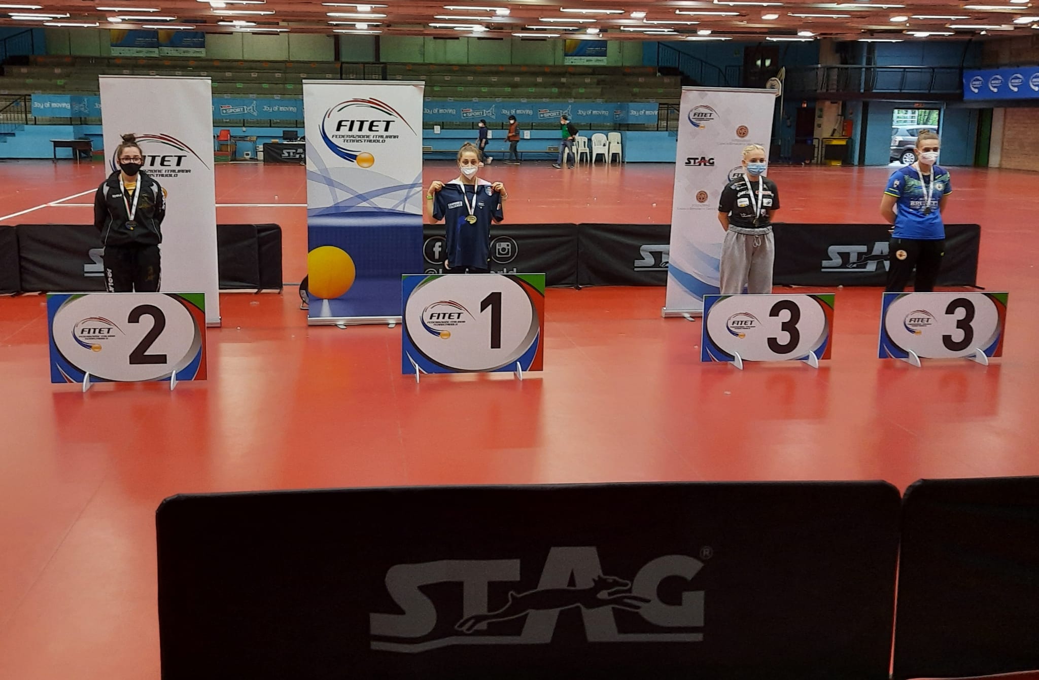 Campionati Italiani Giovanili Juniores e Under 21 2021 podio singolare juniores femminile