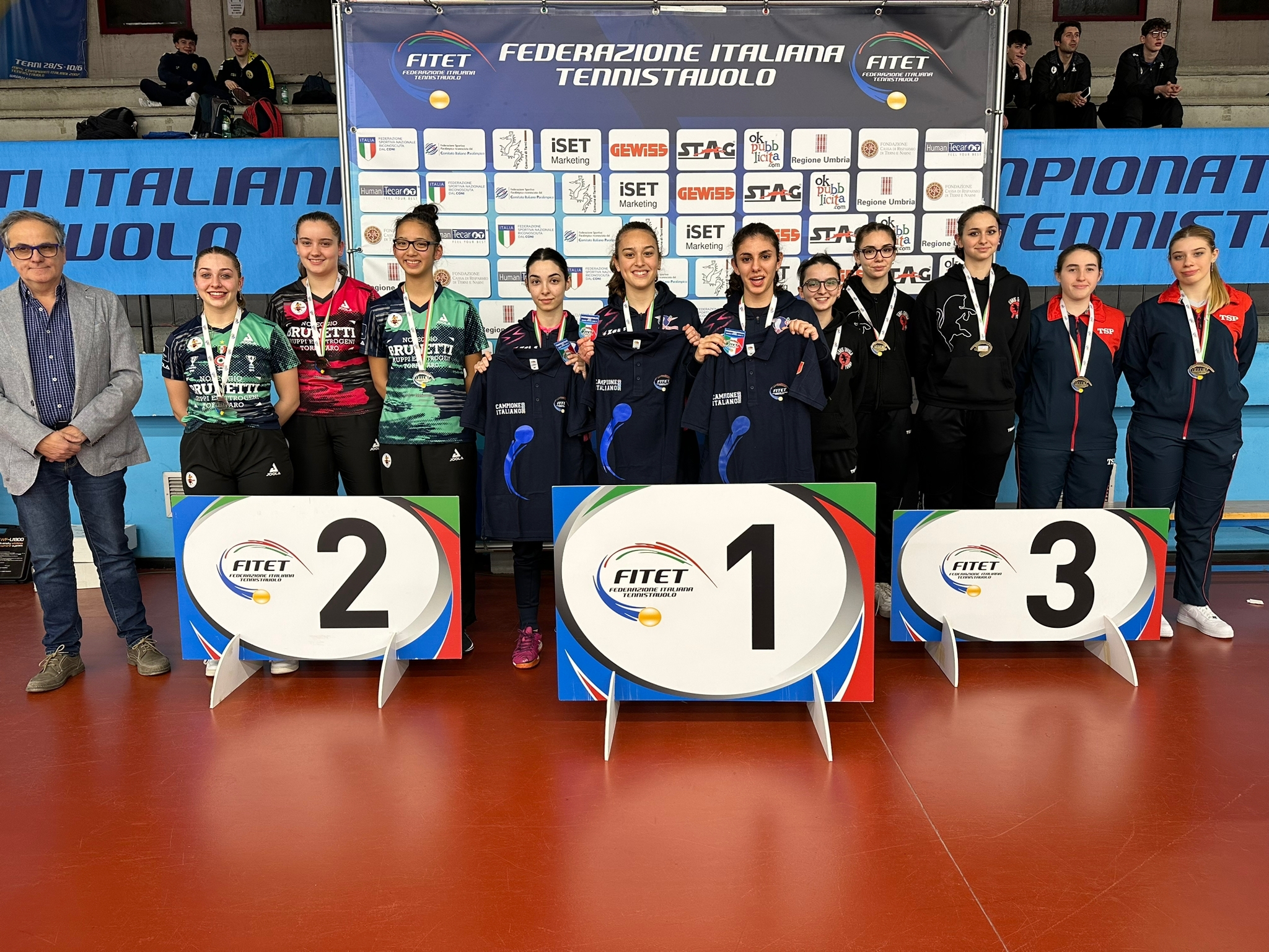 Campionati Italiani Giovanili Under 21 e Under 19 2023 podio a squadre femminile Under 19