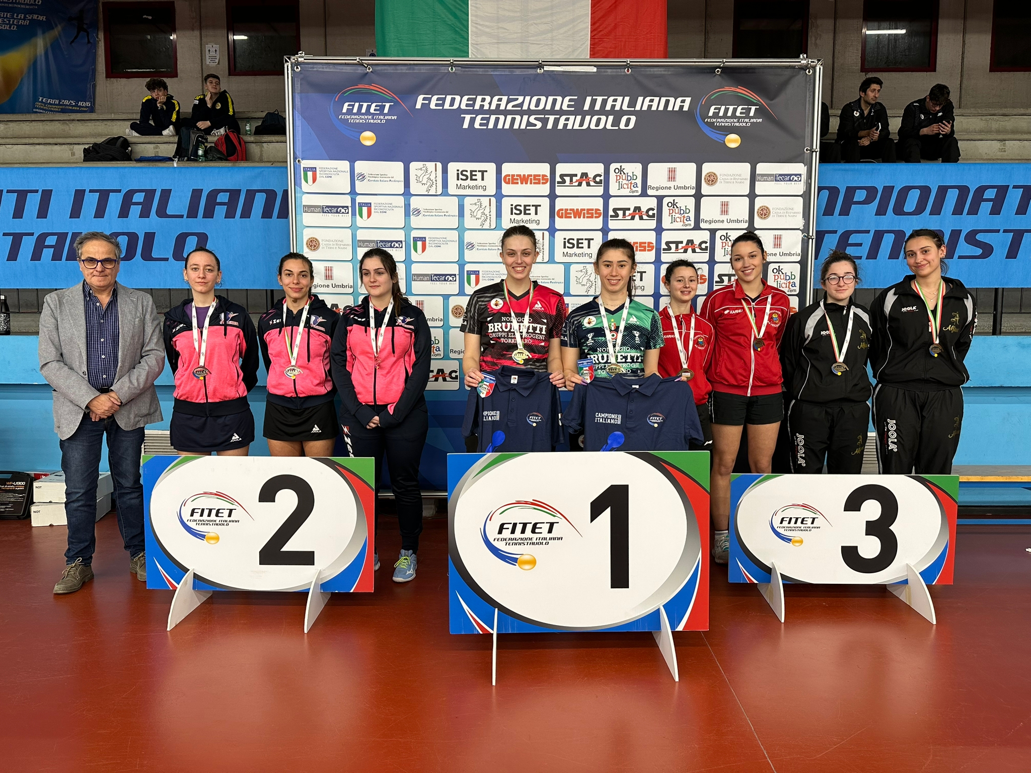 Campionati Italiani Giovanili Under 21 e Under 19 2023 podio a squadre femminile Under 21