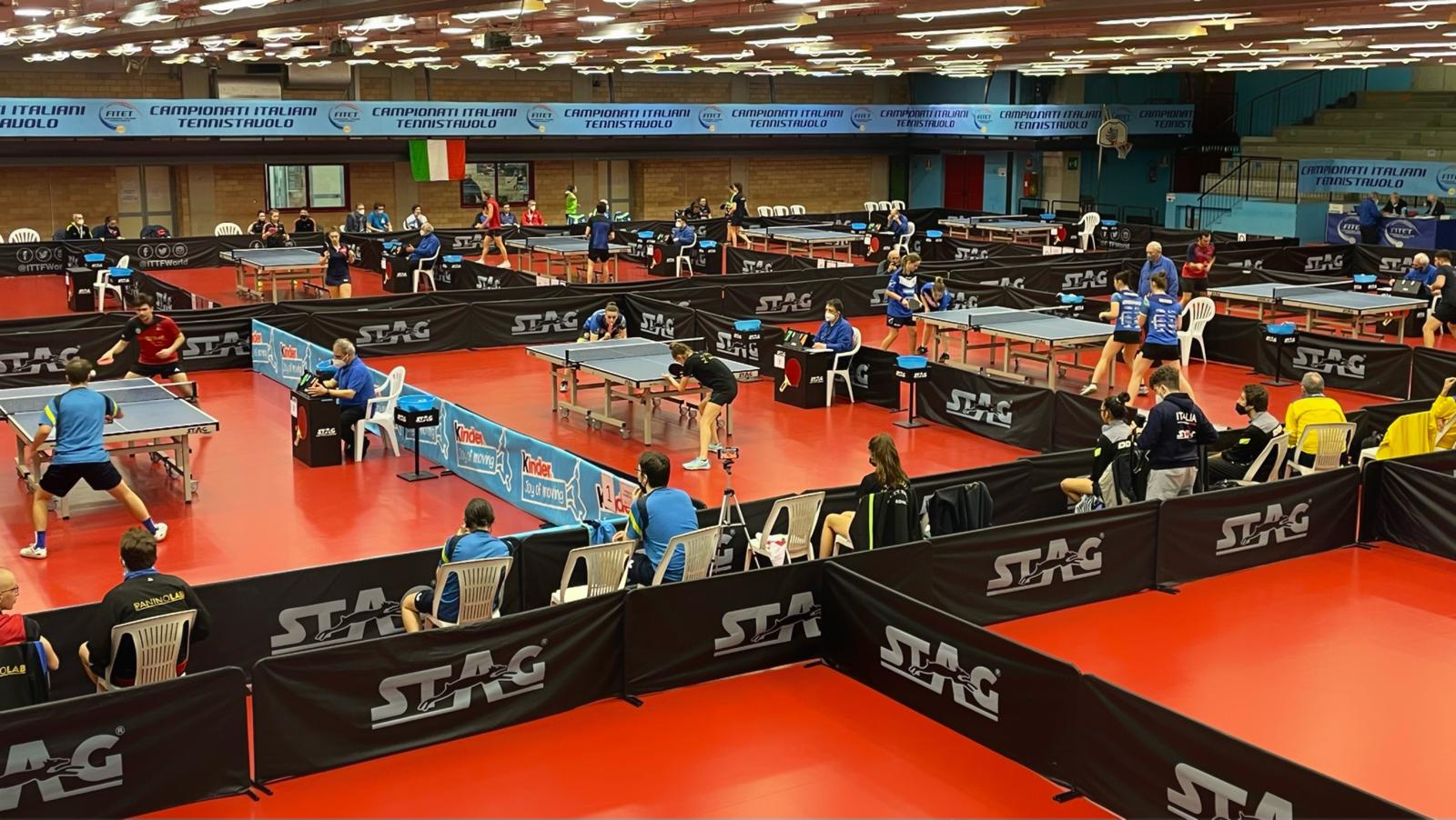 Campionati Italiani Giovanili a squadre 2022 panoramica PalaTennistavolo Aldo De Santis