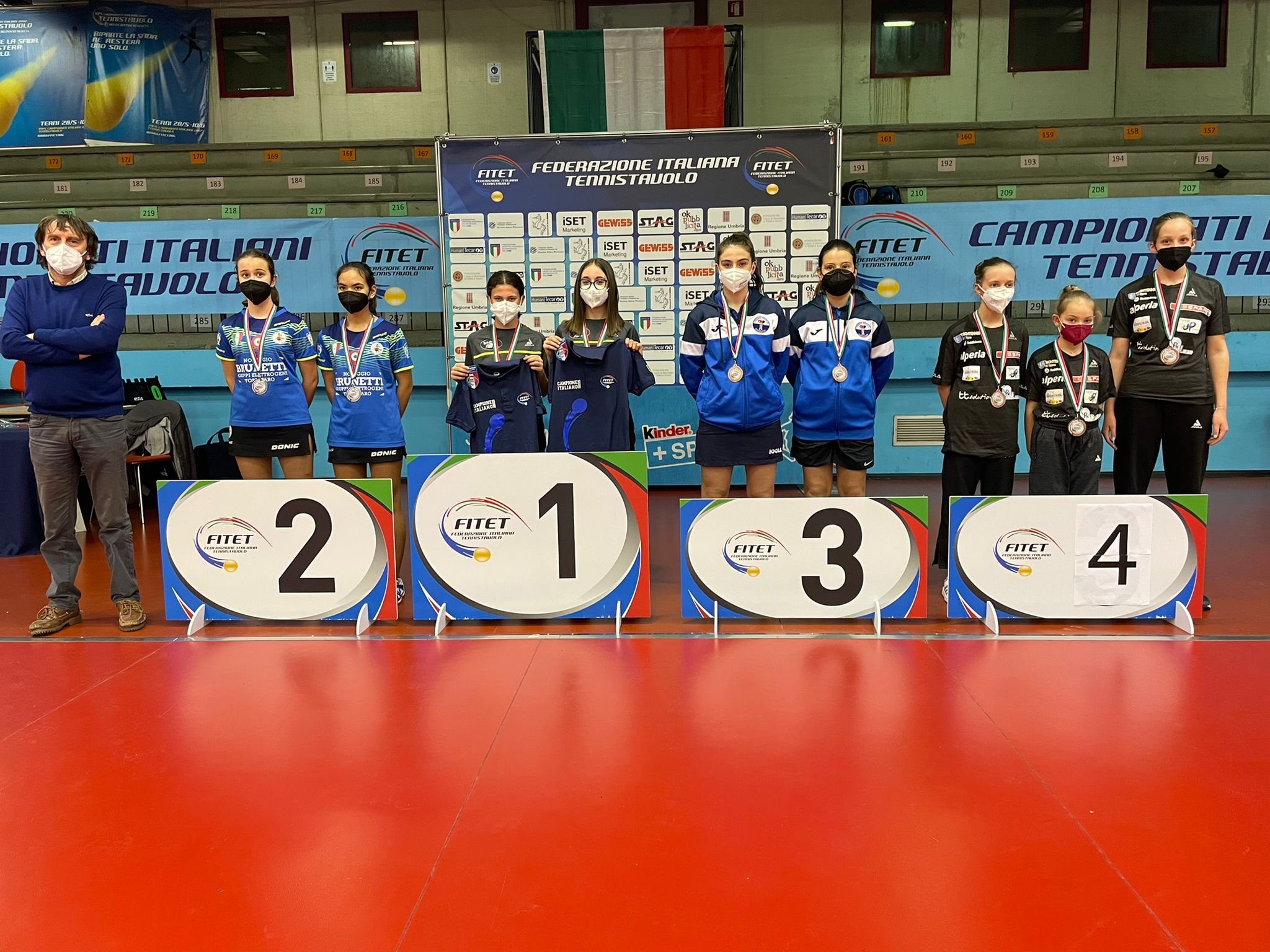 Campionati Italiani Giovanili a squadre 2022 podio Under 13 femminile