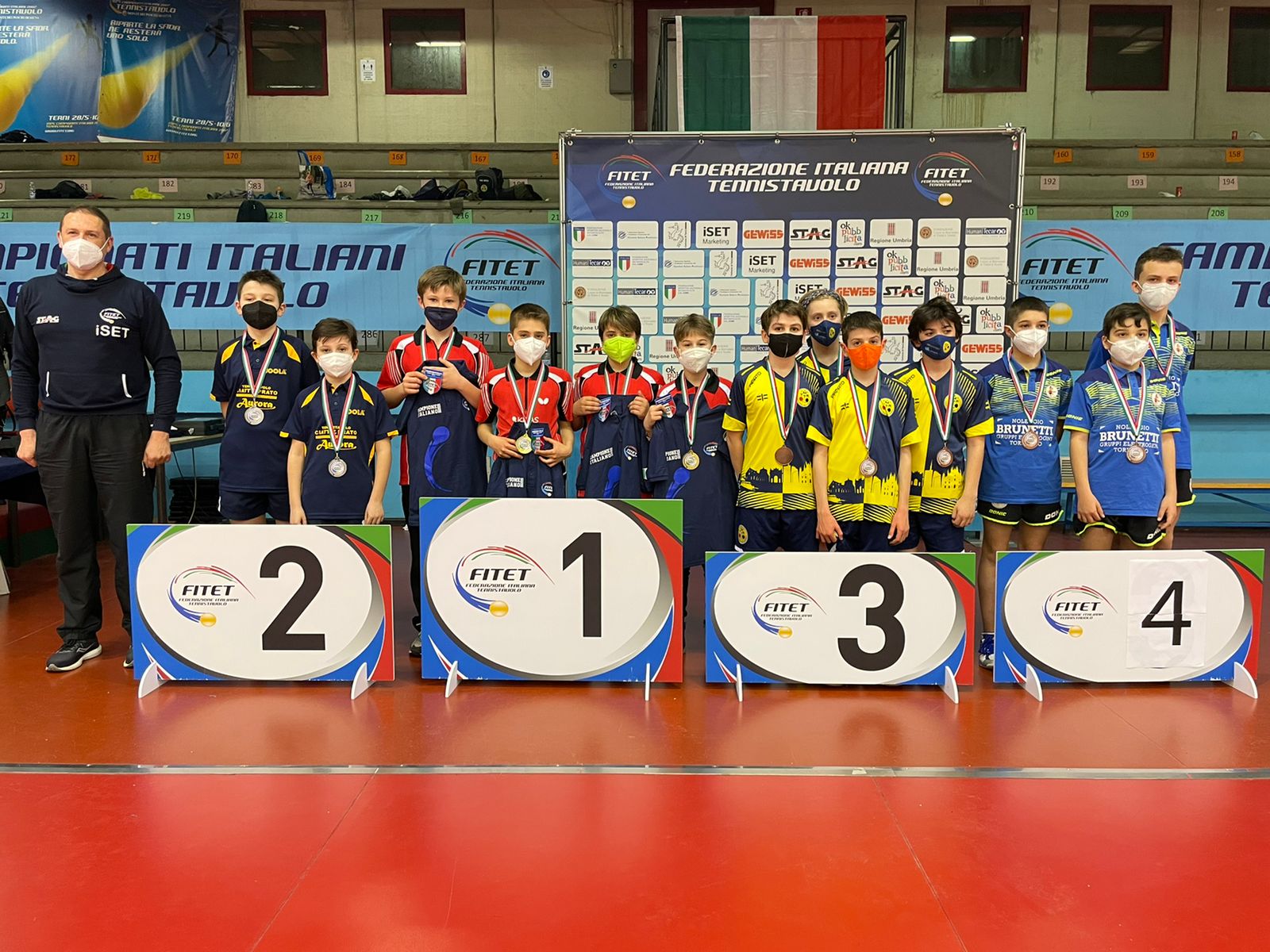 Campionati Italiani Giovanili a squadre 2022 podio Under 13 maschile