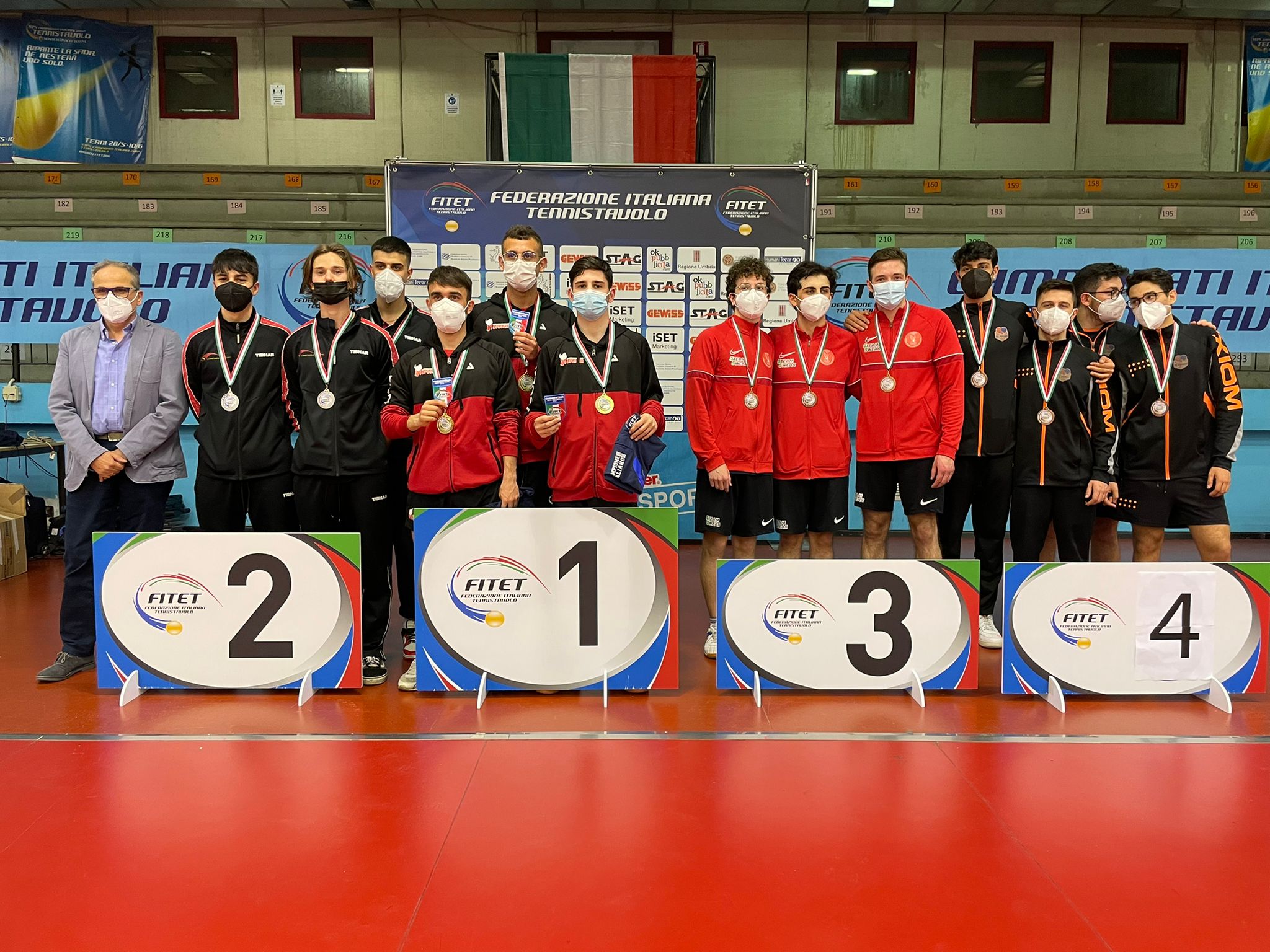 Campionati Italiani Giovanili a squadre 2022 podio Under 21 maschile