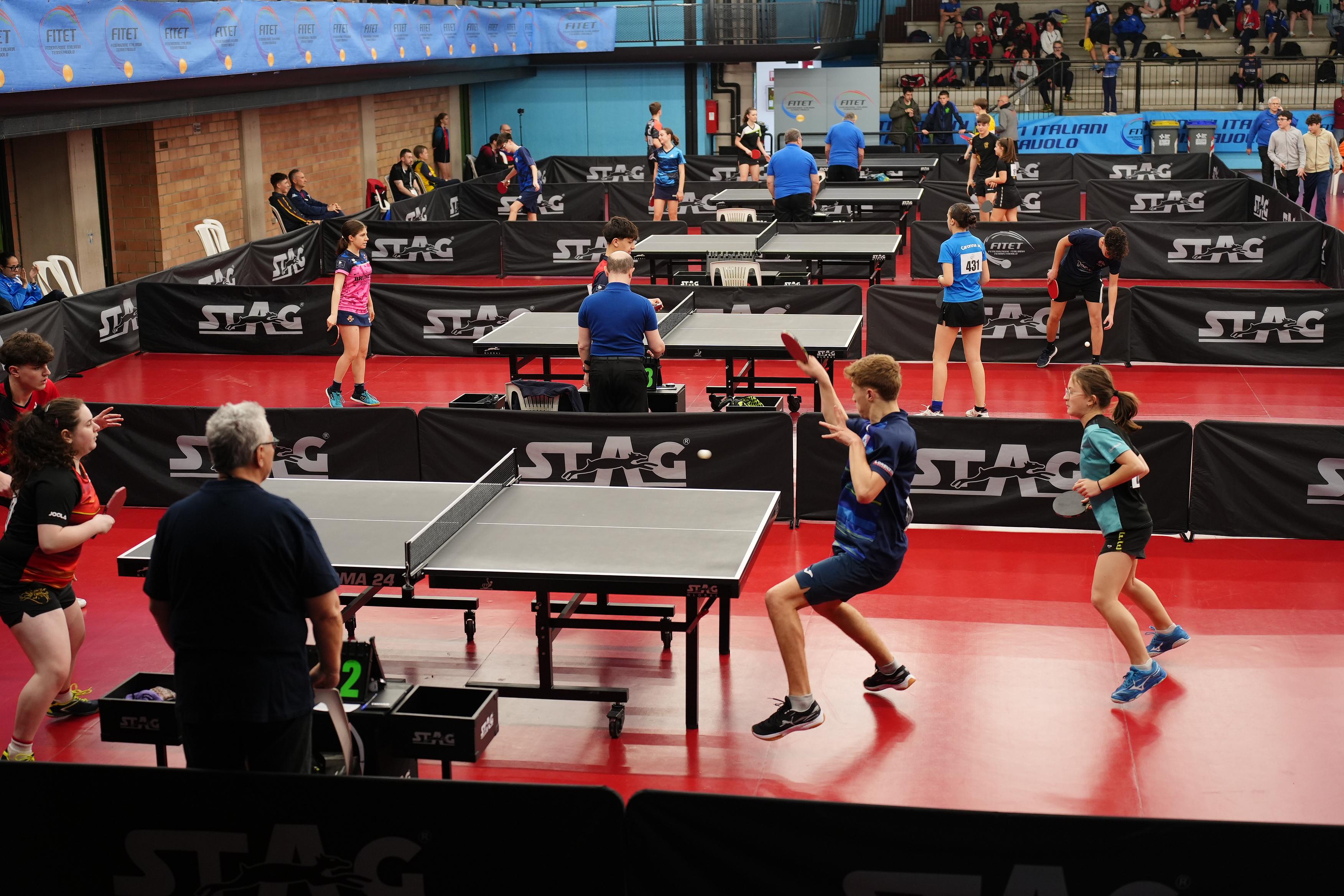 Campionati Italiani Giovanili al PalaTennistavolo Aldo De Santis doppi misti