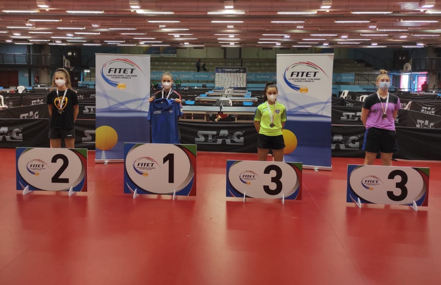Campionati Italiani Giovanissimi Ragazzi e Allievi 2021 podio Allieve