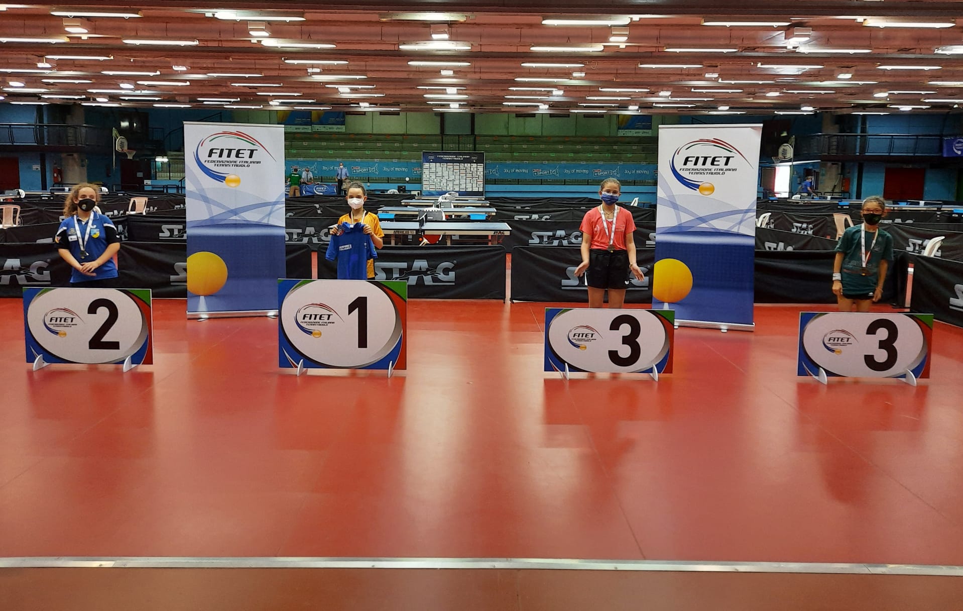 Campionati Italiani Giovanissimi Ragazzi e Allievi 2021 podio Giovanissime