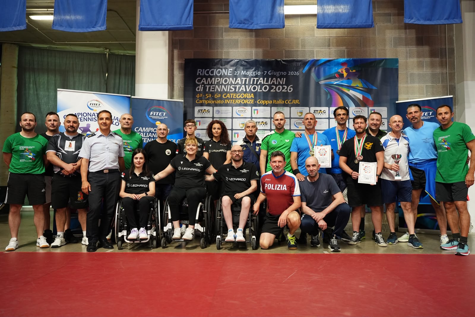 Campionati Italiani Interforze 2026 gruppo partecipanti