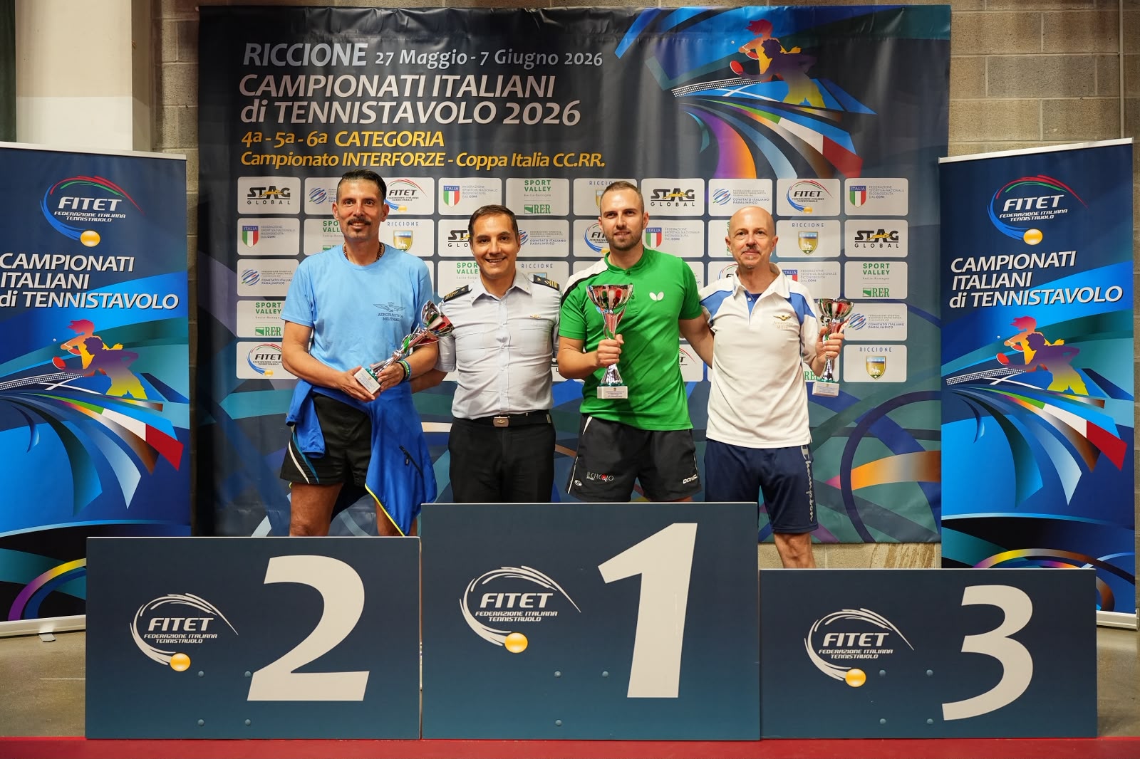 Campionati Italiani Interforze 2026 podio Aeronautica Militare