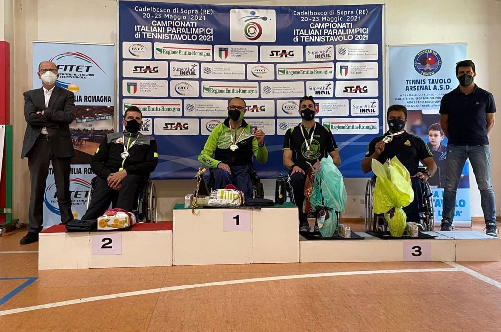 Campionati Italiani Paralimpici 2021 podio di classe 4 maschile