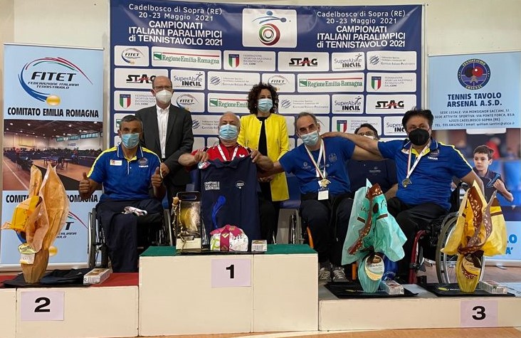 Campionati Italiani Paralimpici 2021 podio di classe 5 maschile
