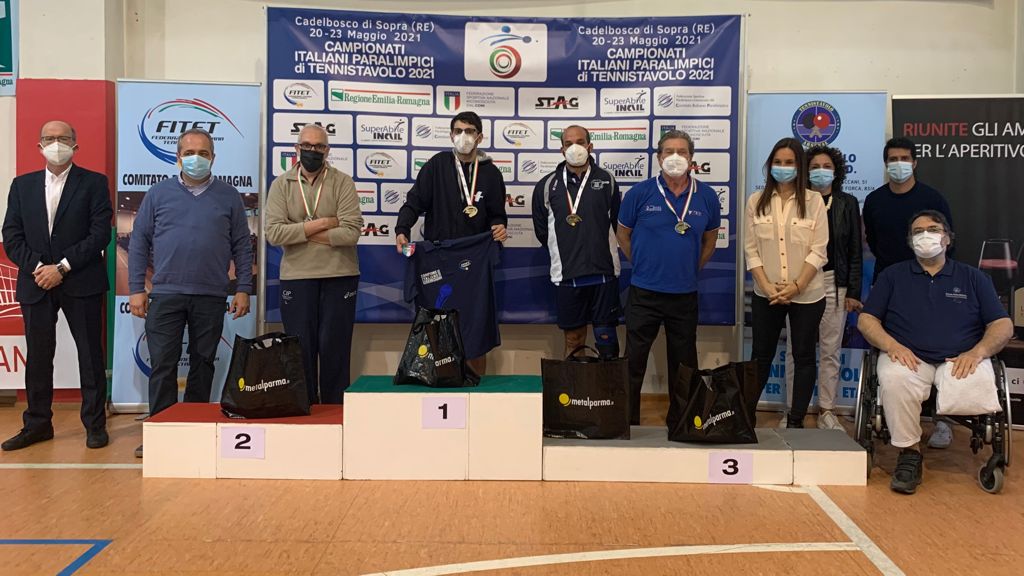 Campionati Italiani Paralimpici 2021 podio di classe 7 maschile