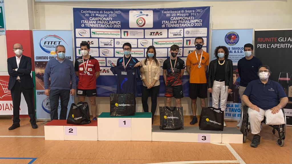 Campionati Italiani Paralimpici 2021 podio di classe 8 maschile
