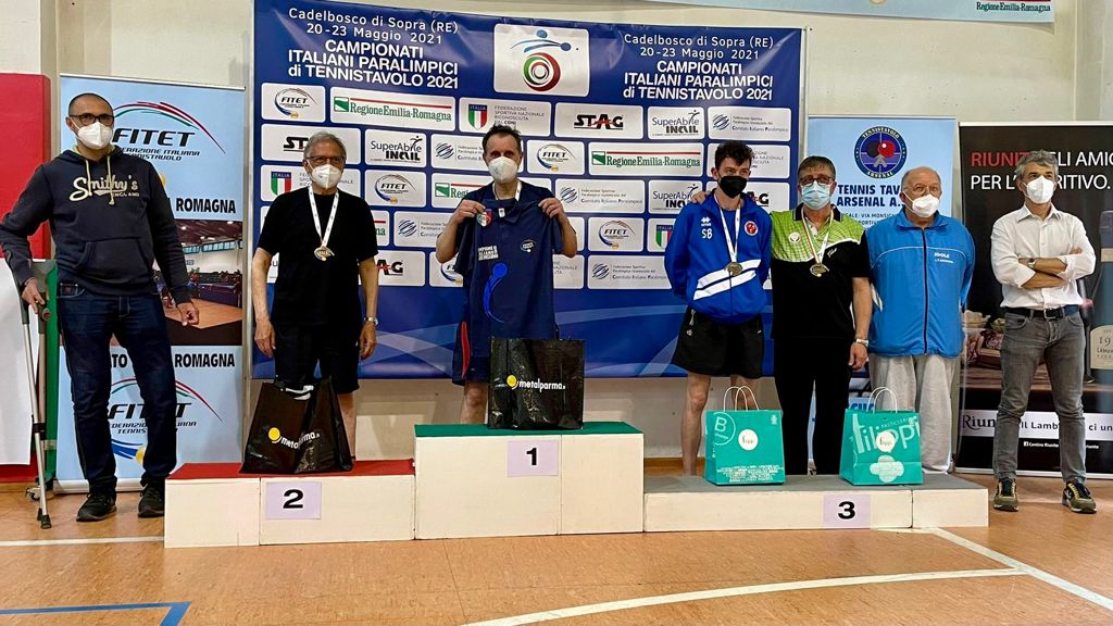 Campionati Italiani Paralimpici 2021 podio di classe 9 maschile