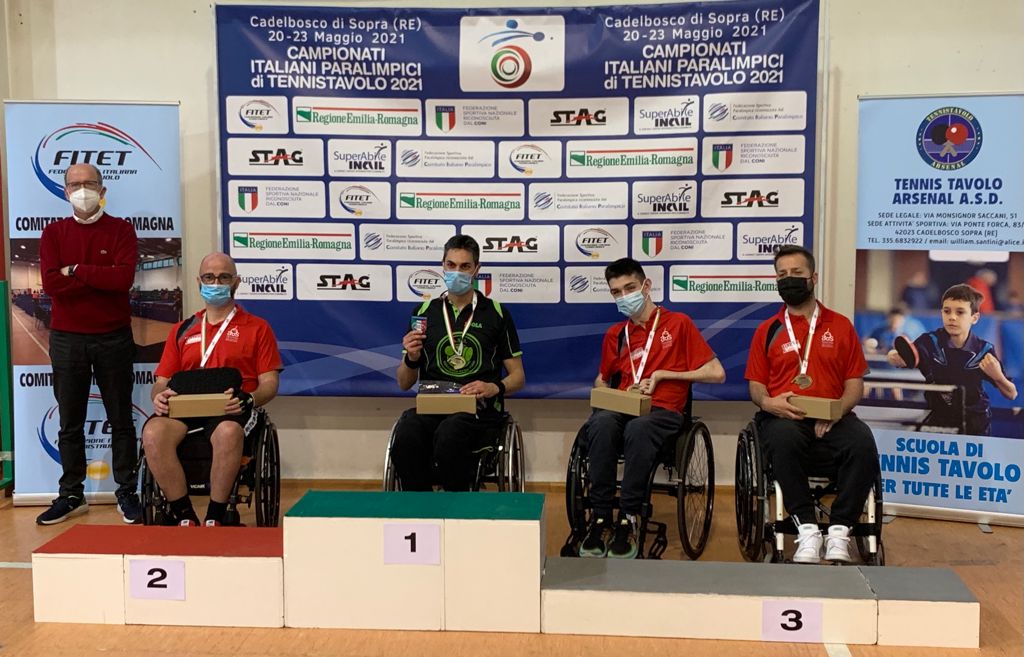 Campionati Italiani Paralimpici 2021 podio esordienti di classe 1 5