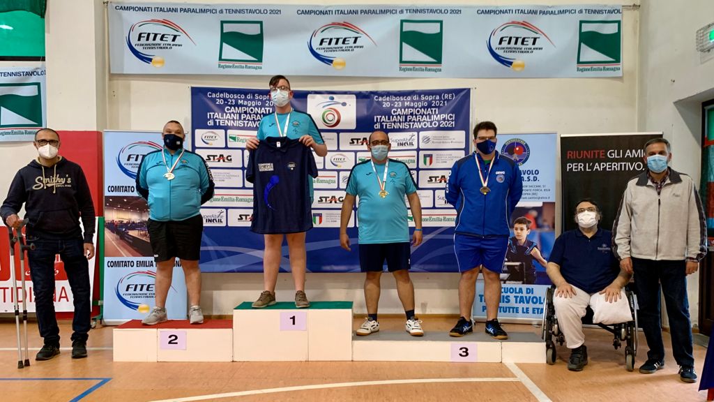 Campionati Italiani Paralimpici 2021 podio esordienti di classe 11