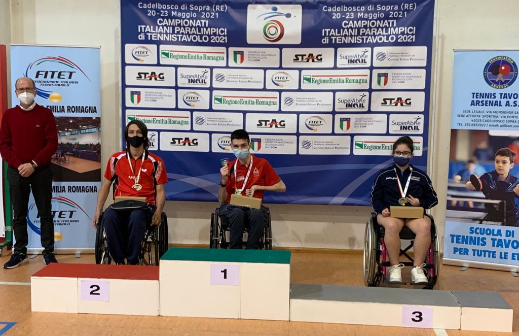 Campionati Italiani Paralimpici 2021 podio giovanile di classe 1 5