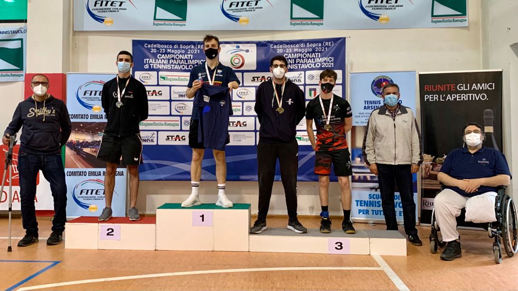 Campionati Italiani Paralimpici 2021 podio giovanile di classe 6 10