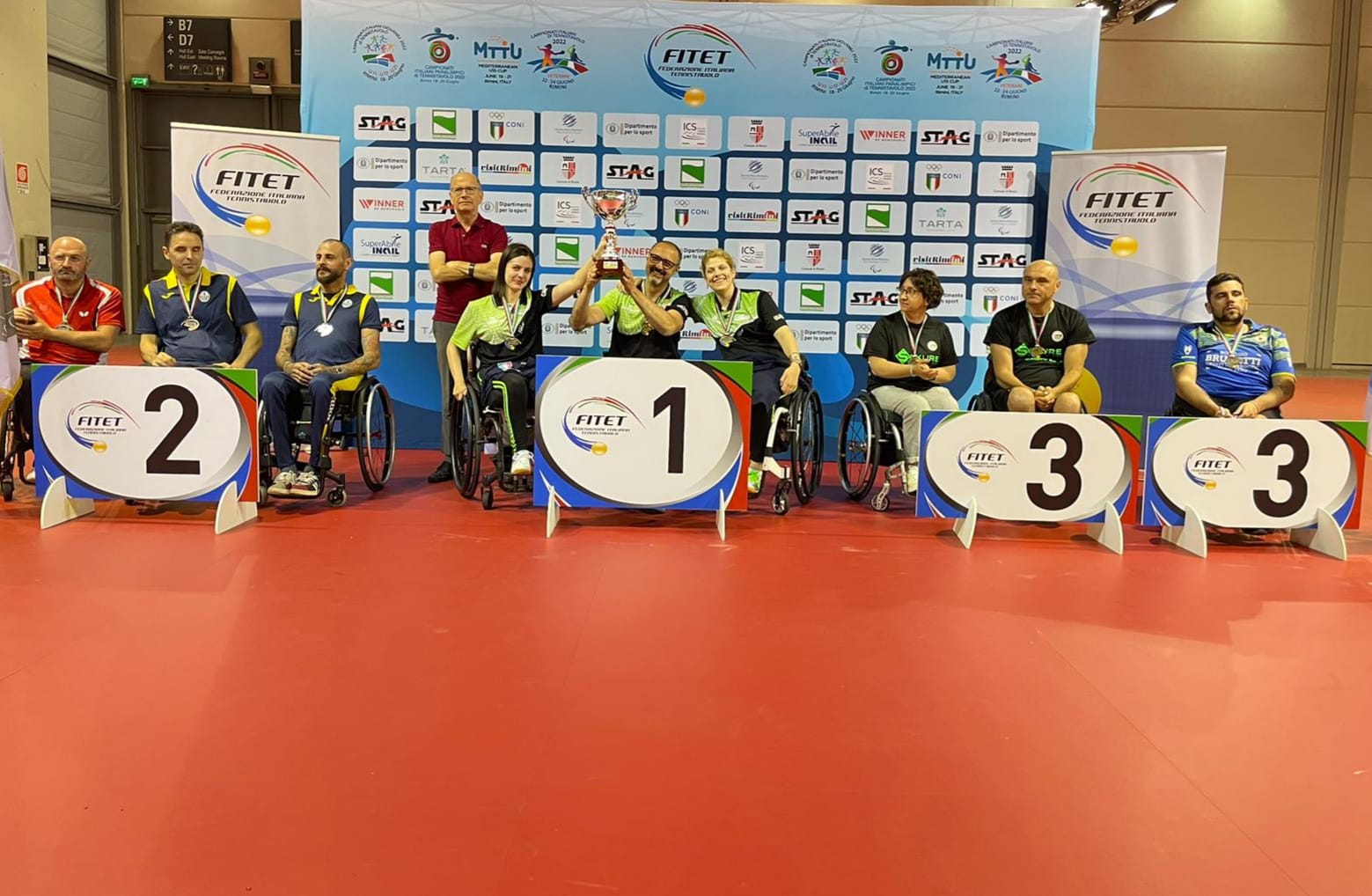 Campionati Italiani Paralimpici 2022 podio a squadre 1 5