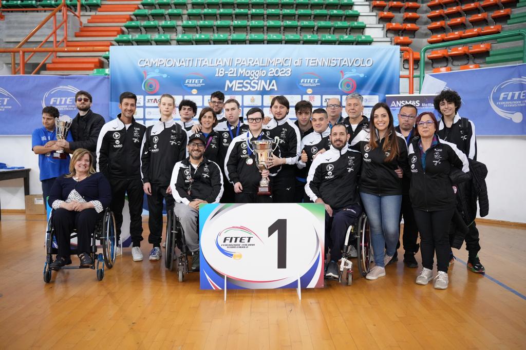 Campionati Italiani Paralimpici 2023 podio della classifica per società