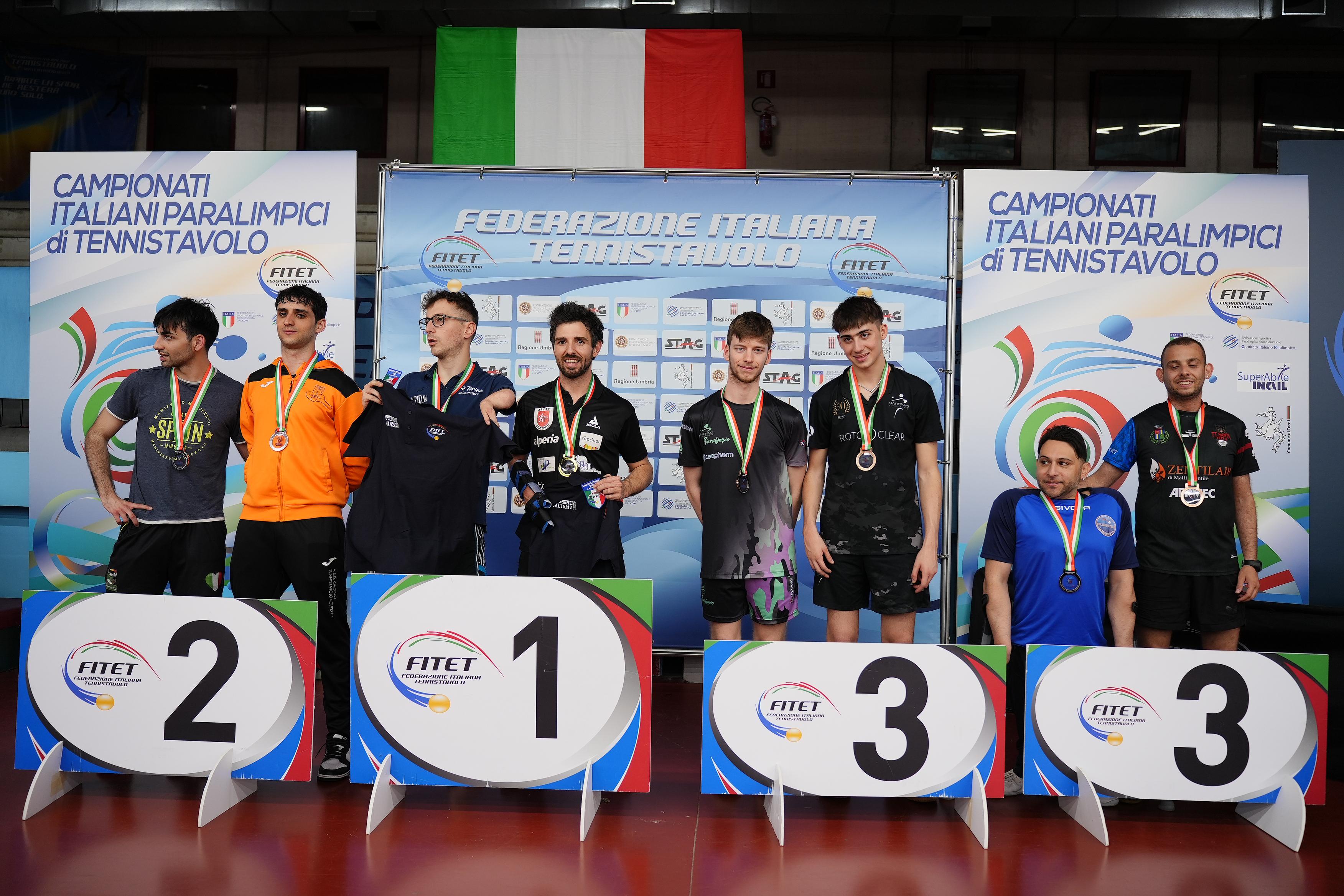 Campionati_Italiani_Paralimpici_2025_podio_del_doppio_maschile_di_classe_6-10 Campionati_Italiani_Paralimpici_2025_podio_del_doppio_maschile_di_classe_6-10