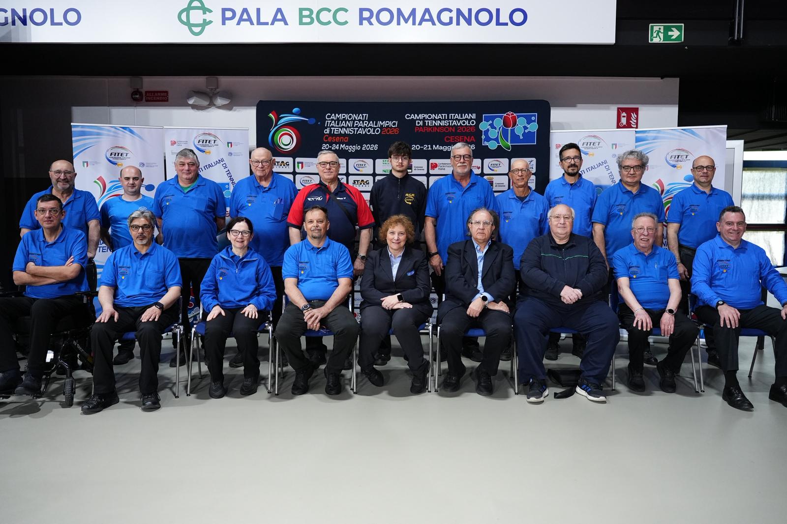Campionati Italiani Paralimpici e Parkinson di Cesena 2026 gruppo arbitrale