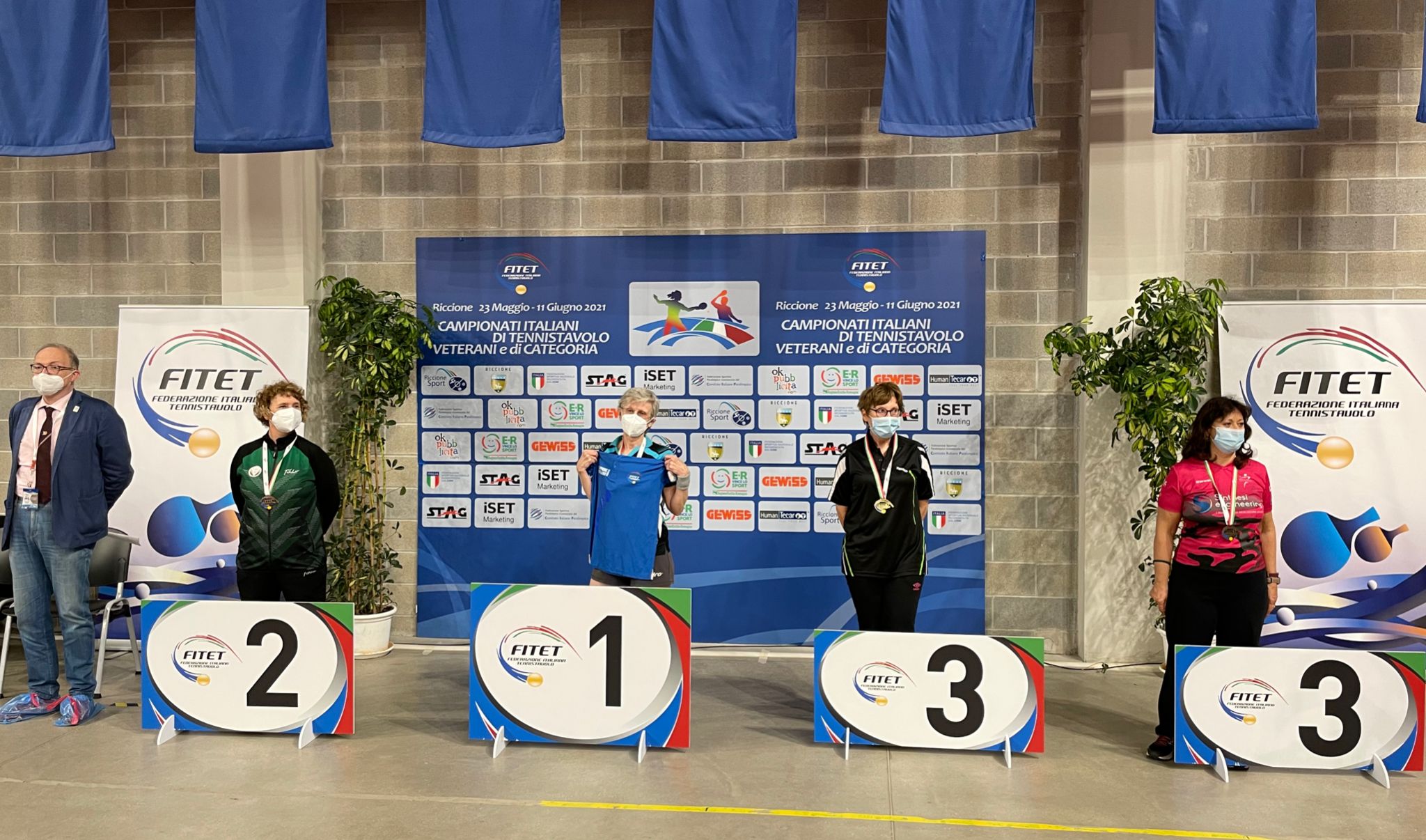 Campionati Italiani Veterani 2021 podio femminile Over 60