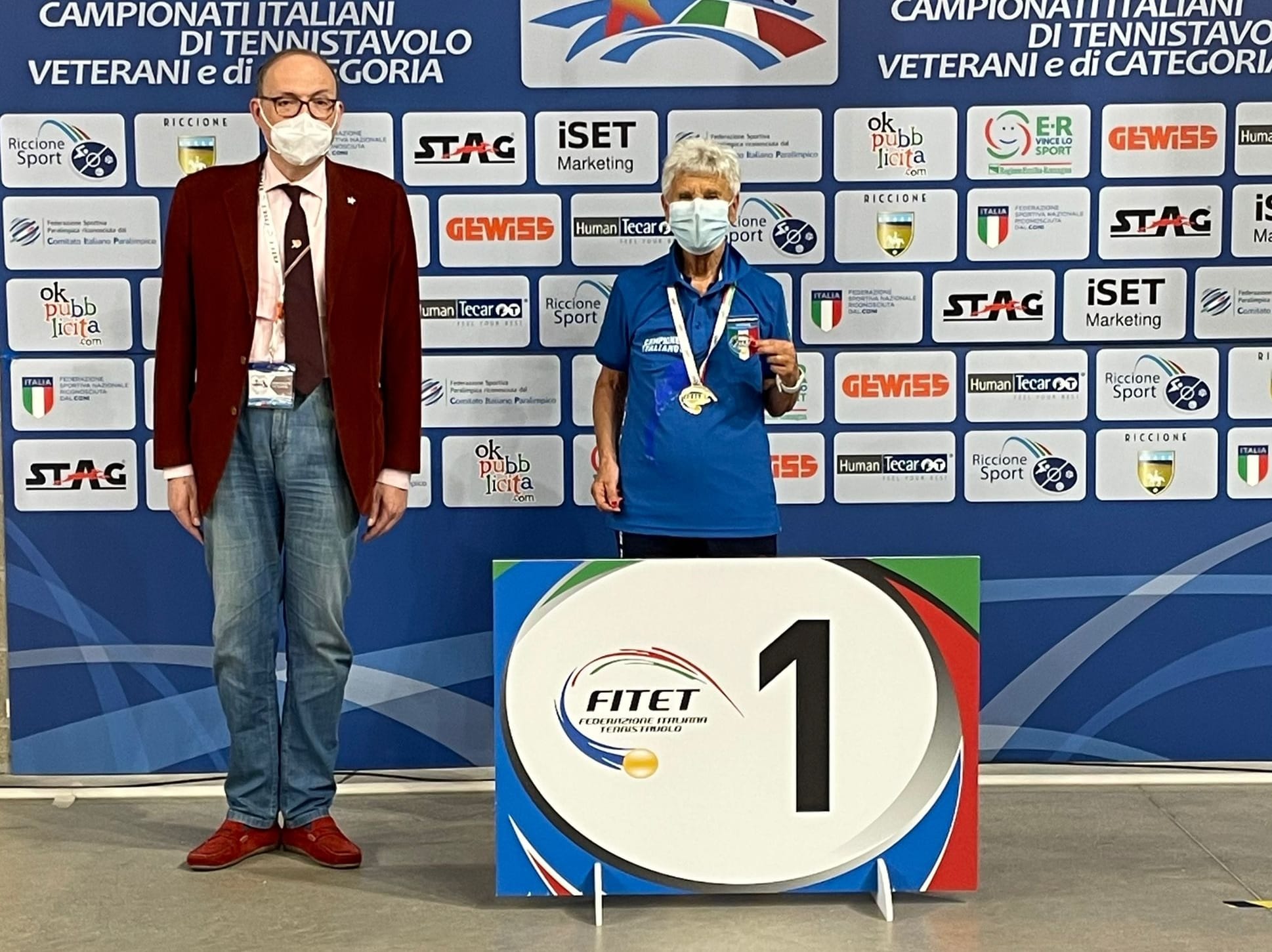 Campionati Italiani Veterani 2021 podio femminile Over 75
