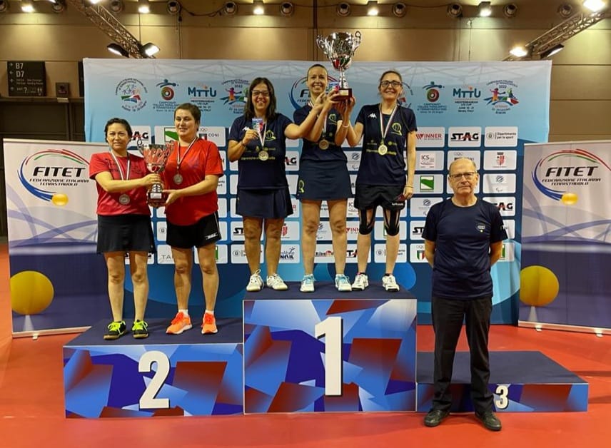 Campionati Italiani Veterani 2022 podio a squadre di serie A1 femminile