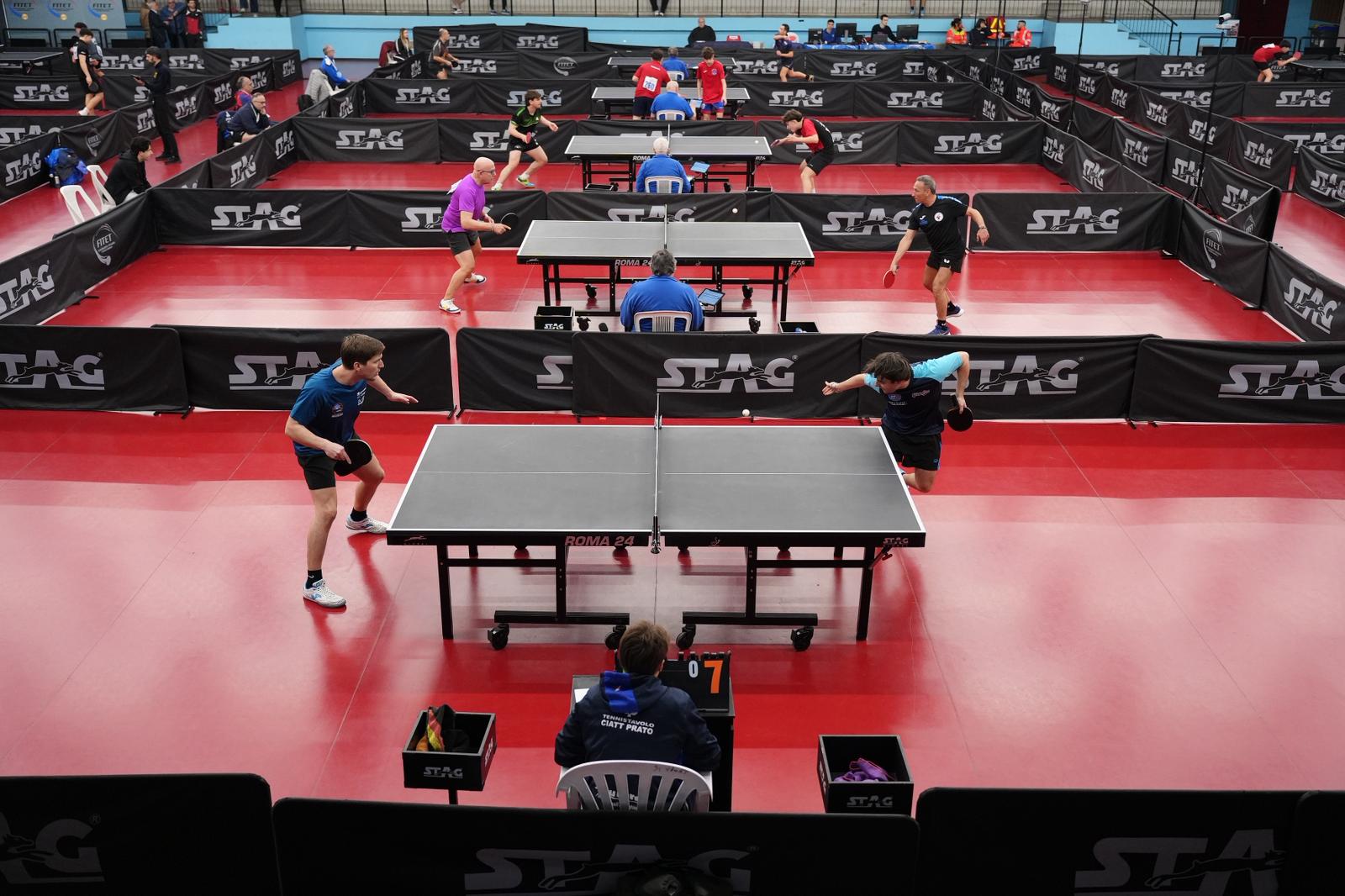 Campionati Italiani di Terni 2026 panoramica tavoli nelle gare di terza categoria