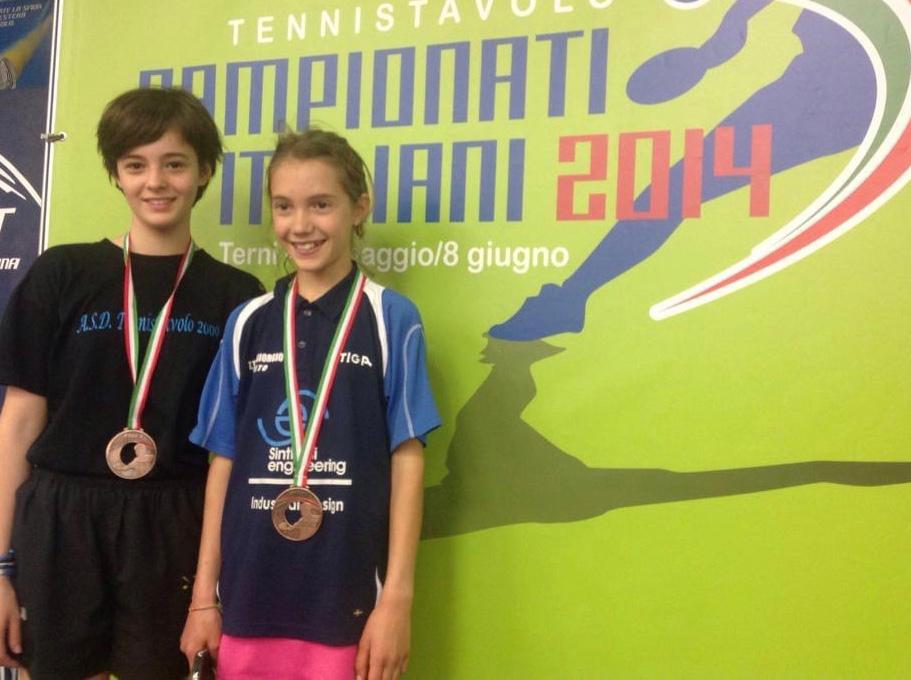 Campionati Italiani di doppio 2014 medaglia di bronzo Corrivo Semenzato