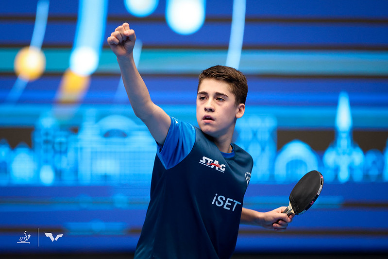 Campionati Mondiali Giovanili di Helsingborg 2024 Francesco Trevisan esulta
