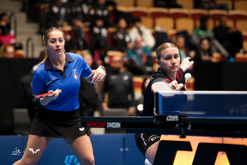 Campionati Mondiali Giovanili di Helsingborg 2024 Nicole Arlia con la polacca Natalia Bogdanowicz