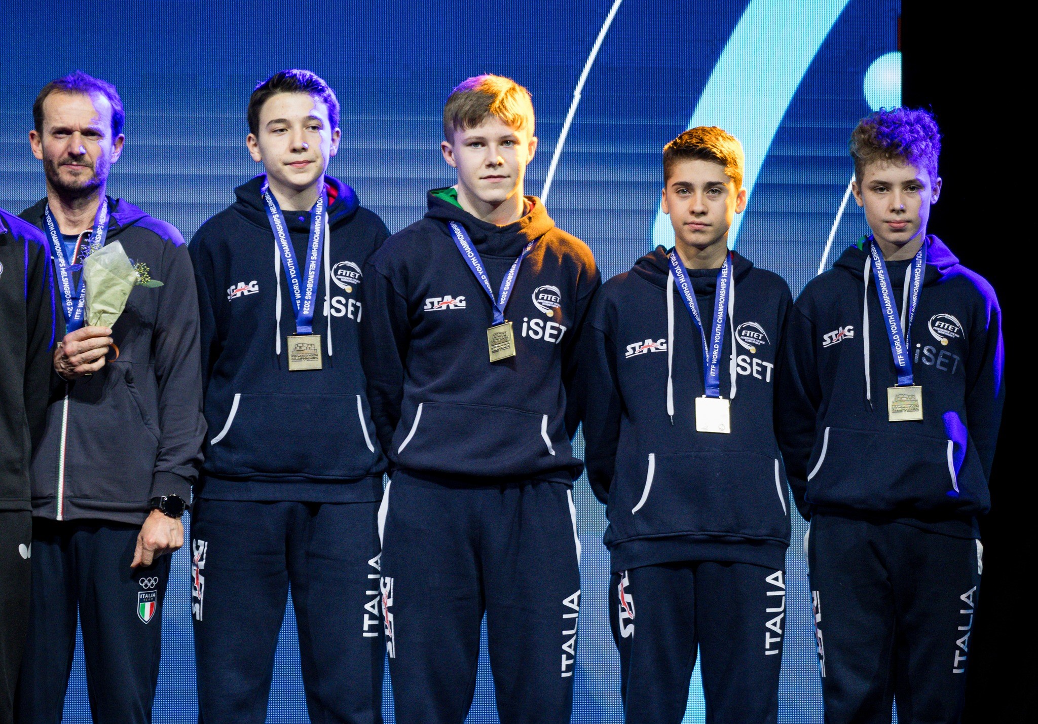 Campionati Mondiali Giovanili di Helsingborg 2024 la squadra Under 15 medaglia di bronzo