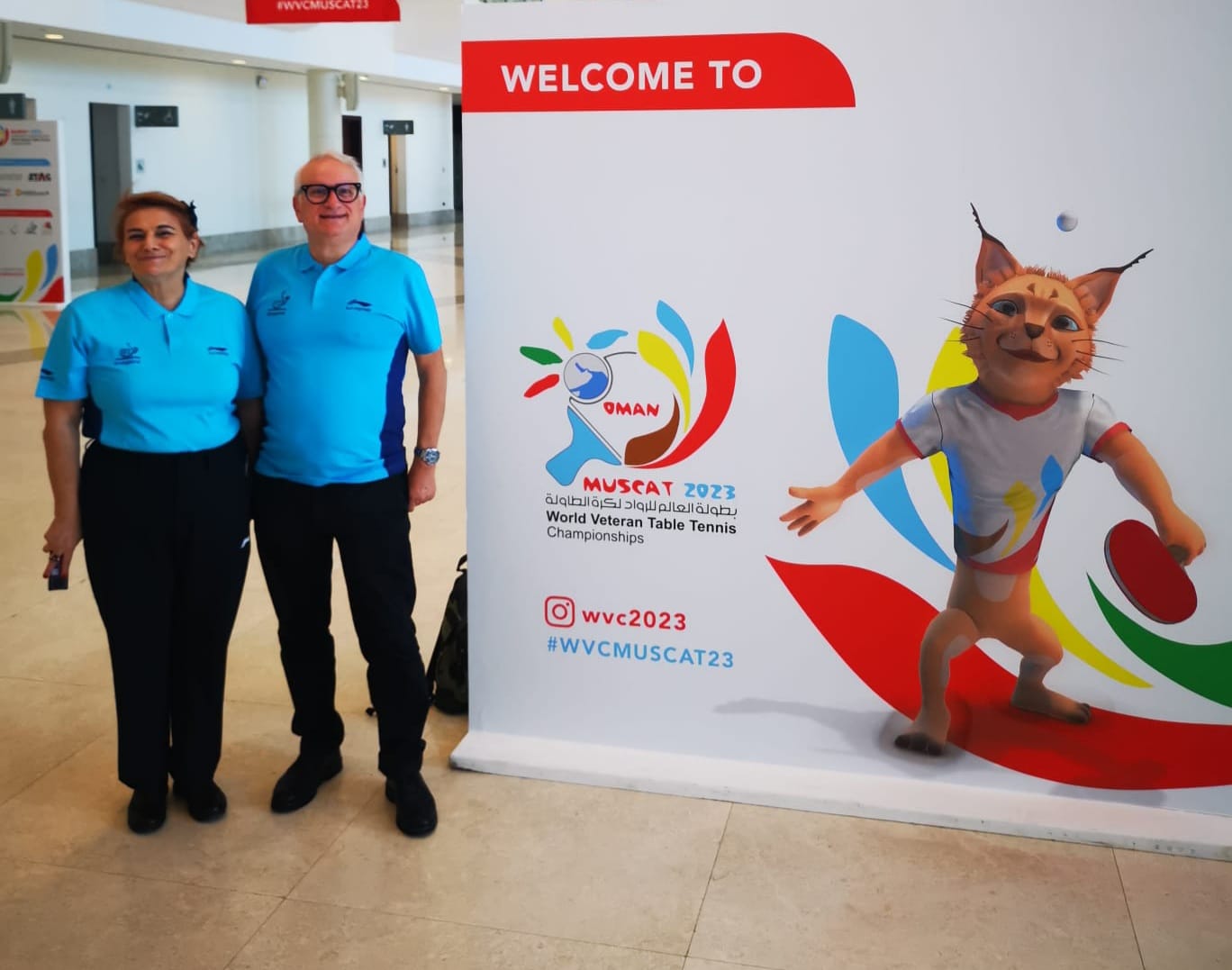 Campionati Mondiali Veterani in Oman 2023 Caterina Faragò e Massimo De Giorgi