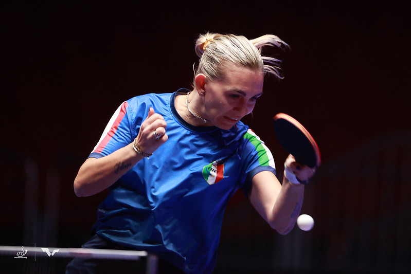 Campionati Mondiali a squadre di Busan 2024 Nikoleta Stefanova in azione di diritto