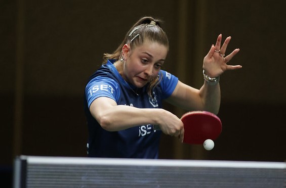 Campionati Mondiali individuali di Durban Nicole Arlia in azione di rovescio